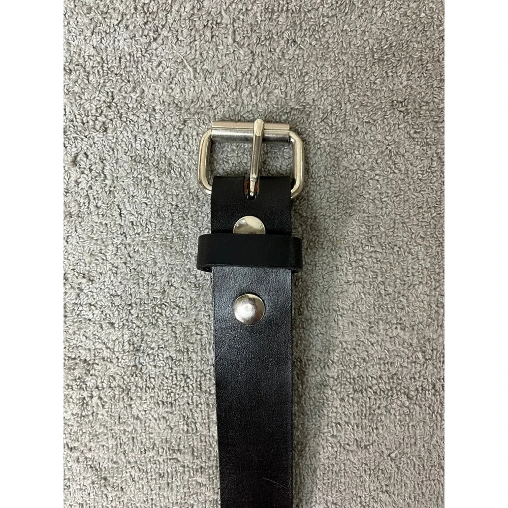 N/A black leather